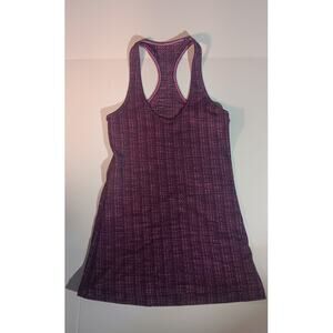Lululemon Racerback Tank Top Purple Space Dye Sz 6 Yoga Gym Activewear